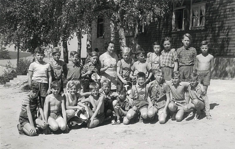 Klaus Gülden auf Klassenfahrt zur Wegscheide 1953