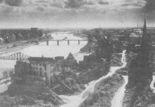 Blick auf Frankfurt am Main bei Kriegsende