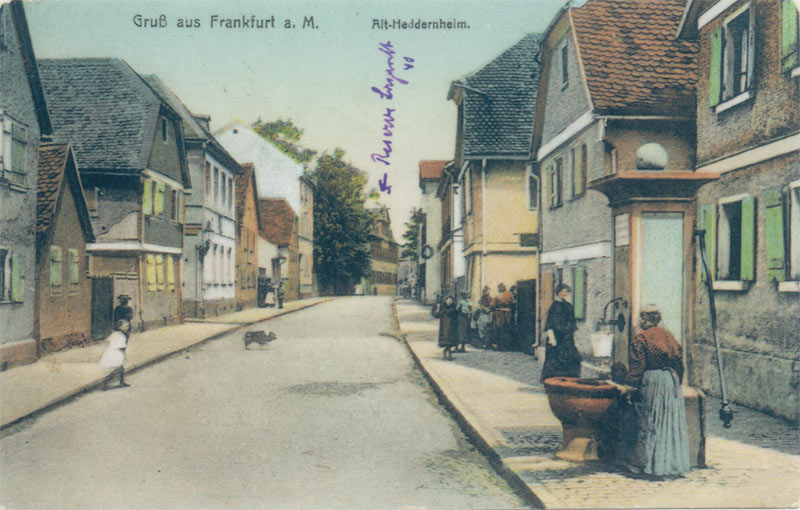 Alt Heddernheim um 1915(ehemalige Langgasse)